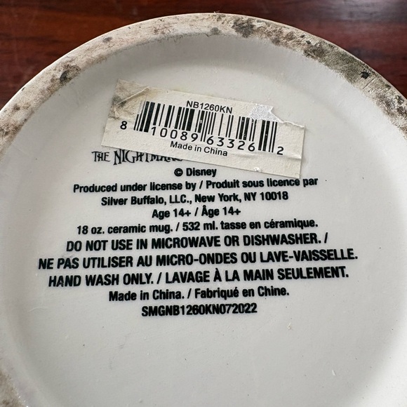 Disney The Nightmare Before Christmas Jack Skellington Ceramic Mug With Lid - Picture 8 of 8